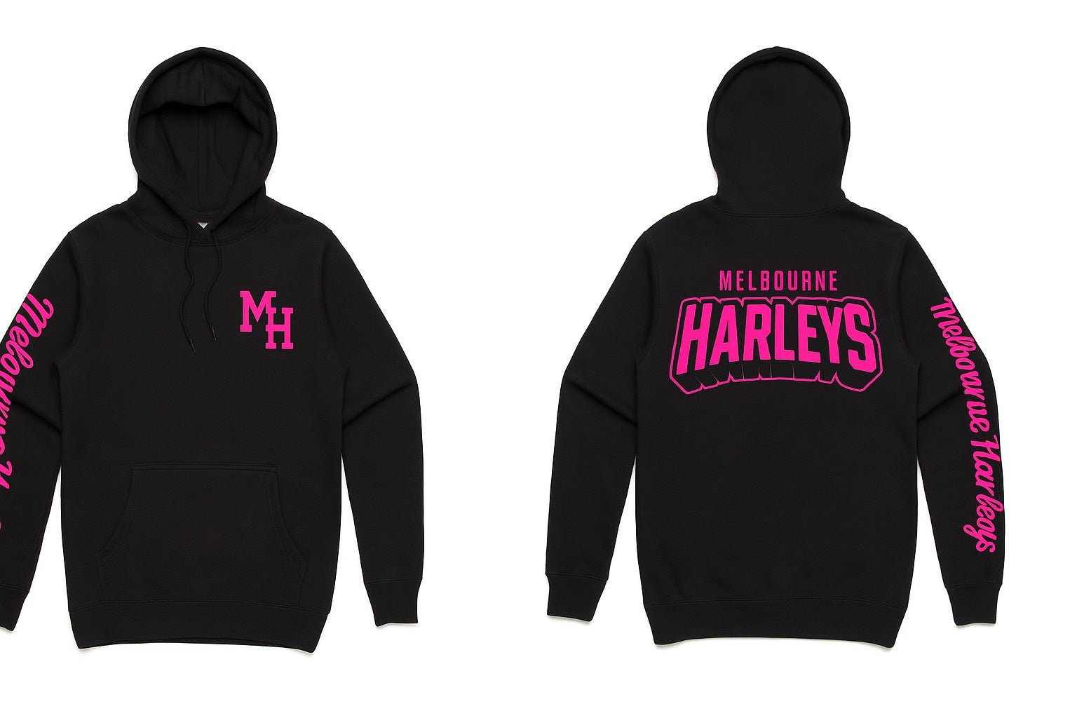 Pink Melbourne Harleys Hoodie